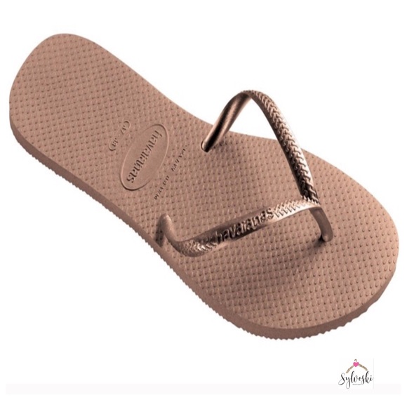 havaianas gold rose